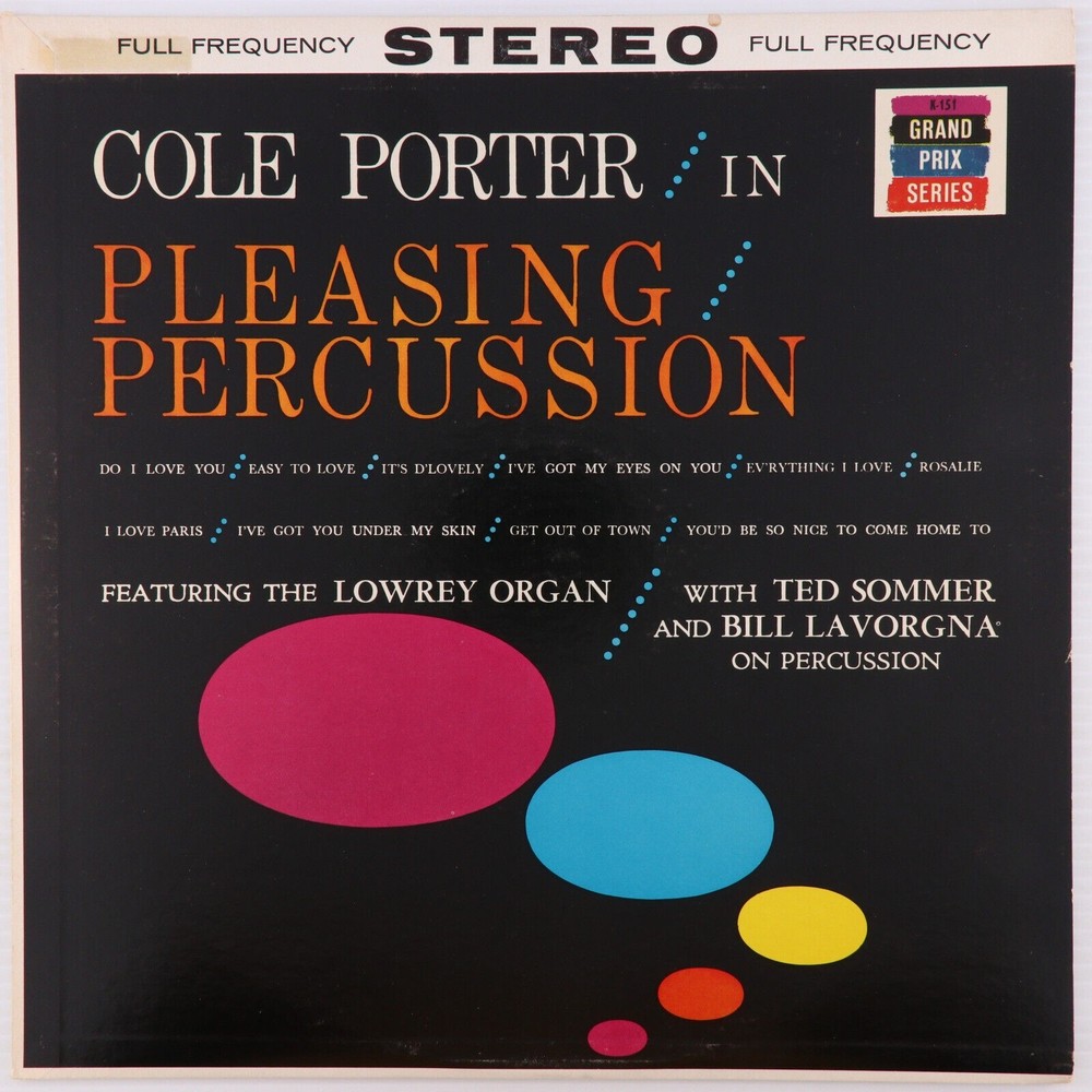 Ted Sommer/Bill Lavorgna, Cole Porter In Pleasing Percussion LP Record KS-151